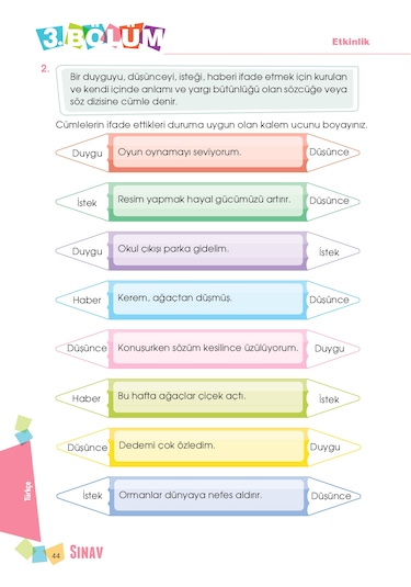 Sınav Yayınları 2. Sınıf Tüm Dersler Soru Bankası