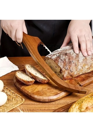 Trendooze Kahve Rengi Profesyonel Ev Bıçağı Ayarlanabilir Ekmek Bıçağı Kahverengi Kahverengi