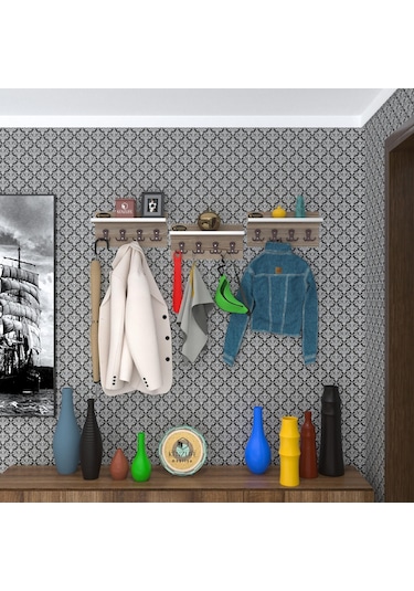 Kenzlife Elbise Askılığı Karayemiş3 Crd 26 114 12 Vestiyer Portmanto Askı Askılık 12 Adet Askı Ahşap