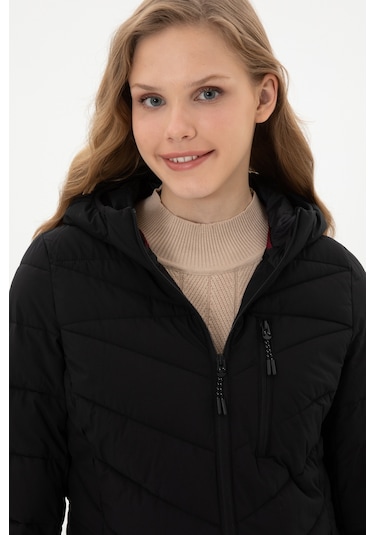 U.S. Polo Assn. Kadın Mont - Siyah 50312004-VR046