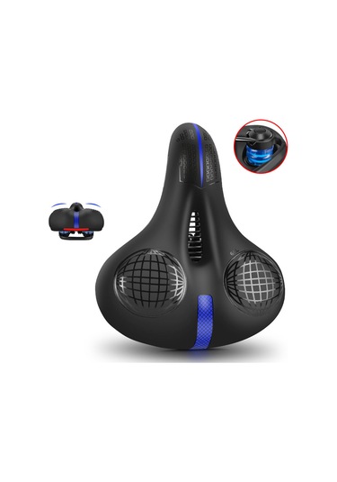 Suntek Bisiklet Sele Koltuk Yastıklı Eyer Dağ Siyah-ve-mavi Siyah Ve Mavi Çok Renkli