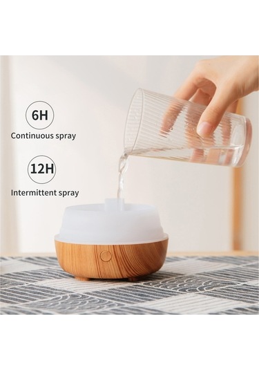 Dancemonkey Usb Güçlü 180ml Esansiyel Yağ Difüzörü, 7 Renk Led Işık, Otomatik Kapanma, Sessiz, Taşınabilir Nemlendirici