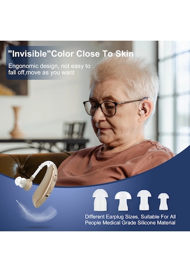 Hacim-ayarlanabilir Görünmez İşitme Cihazları Kulak Arkası Şarj Edilebilir Amerika Birleşik Devletleri