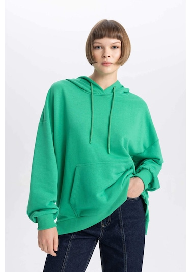Defacto Oversize Geniş Kalıp Polo Yaka Sweatshirt B7834axnsgn48 Yeşil Defacto Oversize Geniş Kalıp Polo Yaka Sweatshirt B7834axnsgn48 Yeşil