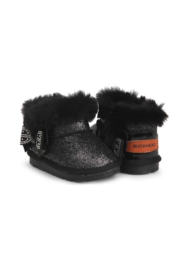 Buckhead Kız Çocuk Simli Kürklü Bot Buck3061 Siyah