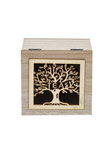 Decor Point Kapaklı Çay Poşeti Kutusu 14x7,5x14 Cm 271423305 Bej