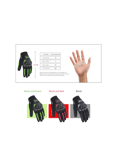 Konesam Erkek Ve Kadın Motosiklet Eldiveni - Kaymaz, Nefes Alabilir, Dokunmatik Uyumlu, Eklem Koruma, Siyah, M Boy