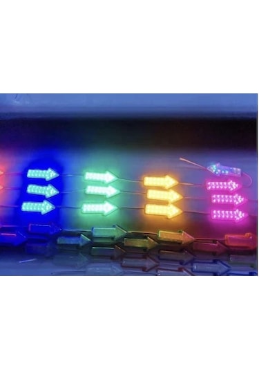 Sabit 12 Volt Ok Yönlü Modül Led Mavi 10 Adet