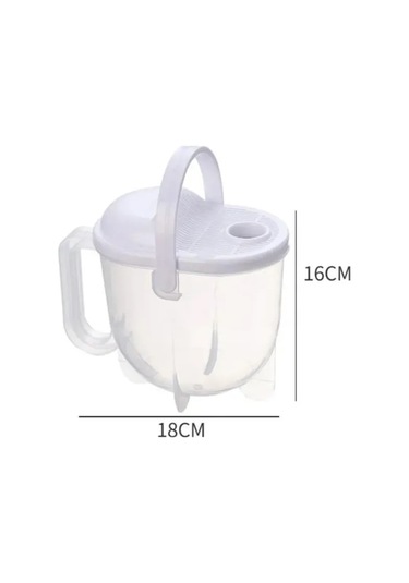 Tugomer Pirinç Süzgeci 1 Litre - Kulplu Bakliyat Yıkama Süzme