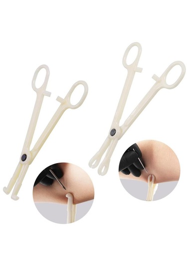 Dolıty 42 Parça Profesyonel Piercing Seti Gümüş-1.2x10+3 Çok Renkli