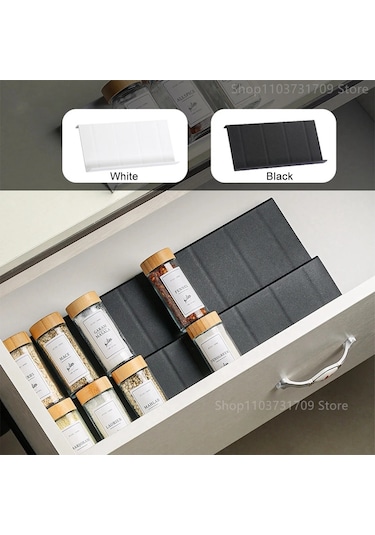 Çekmece Baharat Rafları Mutfak İçin 4 Kat Ayarlanabilir Baharat 2 Adet