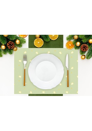 Adawall Home Green Tom & Jerry Kumaş Amerikan Servis 4'lü Set 35x Çok Renkli