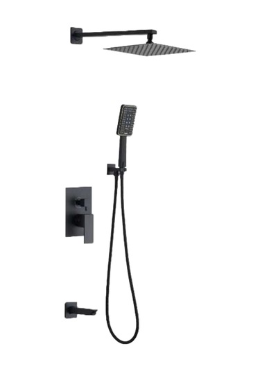 Spc Ankastre Banyo Bataryası Seti Siyah