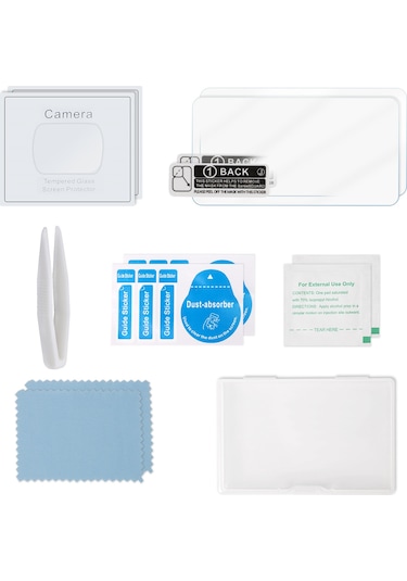 Yifomall Djı Osmo Pocket 3 İçin 9h Sertleştirilmiş Cam Ekran Ve Lens Koruyucu Film Seti - 2+2 Paket