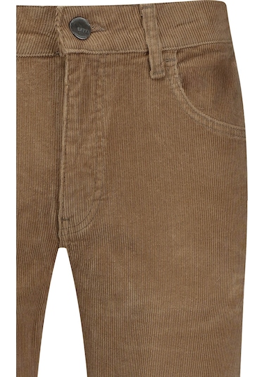 Hatemoğlu Camel Rahat Kesim 5 Cep Pamuklu Casual Kadife Pantolon 2963525 Camel