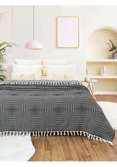 Battaniye Pamuk Riona 180x200 Cm Siyah