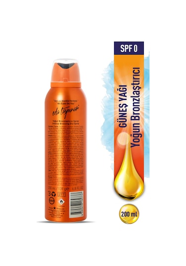 Eda Taşpınar Yoğun Bronzlaştırıcı Yağ Sprey 200 ML