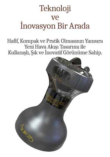 Hrs-530 Kıvırcık Saçlara Özel Saç Kurutma Makinesi & Vigo Dalgalandırıcı 1000 Watt - Siyah