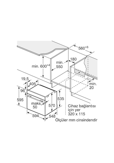 Profilo FXMA455C 76 L Fırın Ankastre Beyaz