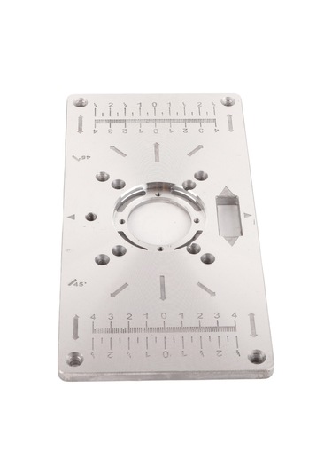 Yifomall "ahşap İşleme Kenar Düzeltme Makinesi İçin Dayanıklı Alüminyum Kılavuz Plaka - 4 Halka Ve Vidalı Set"