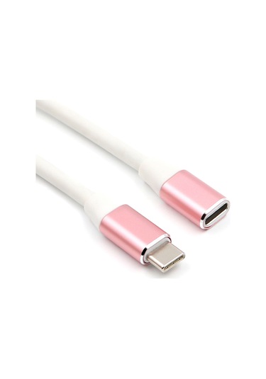 Symbee Alüminyum Gümüş Tip-c Ertension Kablosu 1m - Usb 3.1 Veri Ve Şarj, Çift Yönlü, Macbook/switch Uyumlu