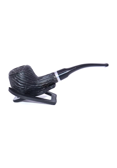 Pipsan Pipo Gravür İşlemeli Half Bent - Siyah