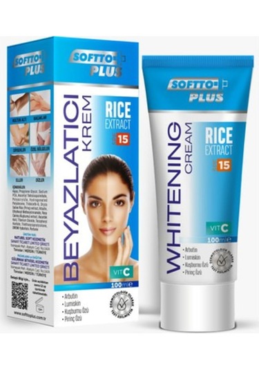 Softto Plus Pirinç Özlü Beyazlatıcı Kremi 100 Ml