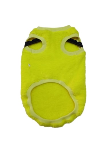 Welsoft Fosforlu Sarı Kolsuz Kedi Köpek Kıyafeti Elbisesi