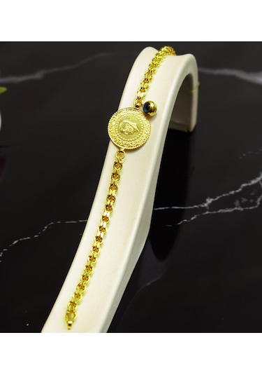 Çeyrek Altınlı Künye-bileklik Sarı Sarı Altın