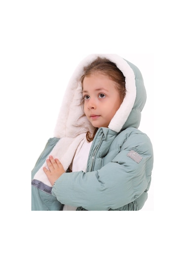 Benitto Kids Kız Bebek Çocuk Mont 51285-yeşil Yeşil