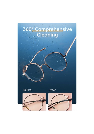 Yaleker Gs350 Ultrasonik Gözlük Temizleyici 48khz Titreşim 640ml 304 Çelik 2 Zaman Ayarı 5/10dk Tek Tuşlu Kontrol Gri Euro Standartı