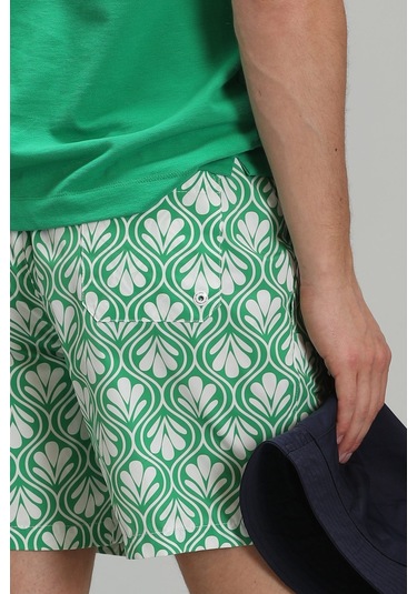 Lufian Ellery Erkek Deniz Şortu Yeşil 111220081100600 Yeşil