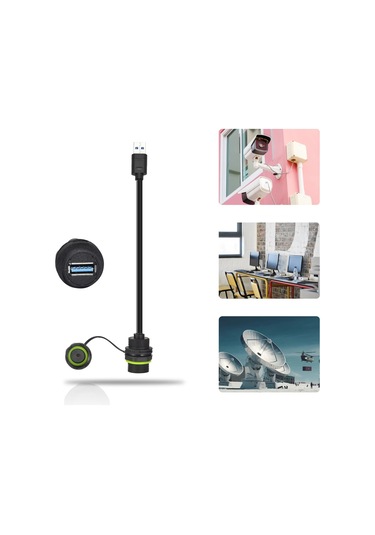 Erkek - Dişi Ip68 Su Geçirmez Rj45 Konnektör