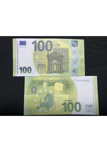 Aykar Yeni 100 Adet 100 Euro Geçersiz Sahte Eğlence Oyun Şaka Düğün...