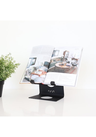 Tablet Standı - Tablet Tutucu - Kitap Tutucu - Siyah