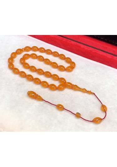 Turuncu Zar Kehribar Tesbih