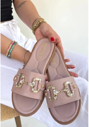 Biçomi Toha Pudra Cilt Tokalı Terlik Çok Renkli