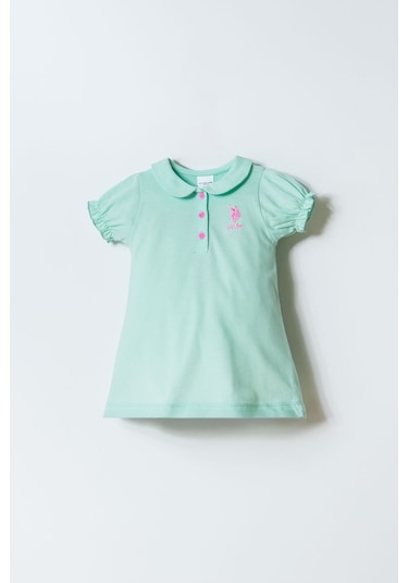 U.s. Polo Assn. Kız Bebek Yeşil Elbise 5274-50150 Yeşil
