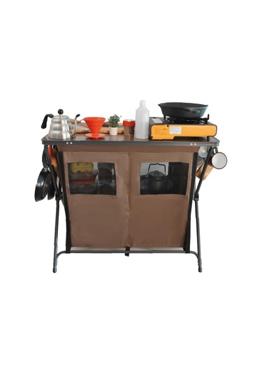 Campout Çift Kapılı Kamp Mutfağı