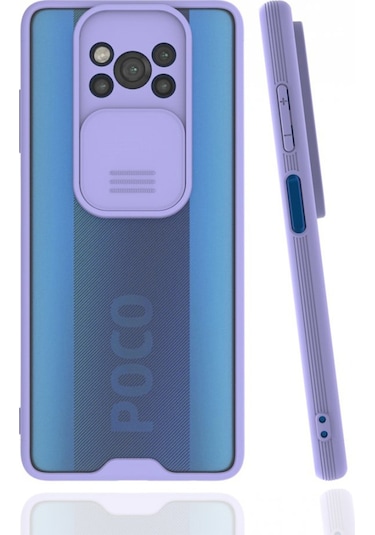 Nettech Xiaomi Poco X3 Nfc Uyumlu Platin Kamera Kızaklı Arka