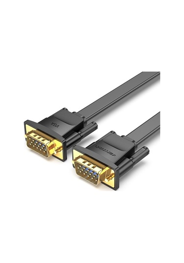 Vention Vga Düz Kablo - 1080p Hd, Çift Modlu, Projeksiyon Ve Monitör Bağlantısı, 5 Metre