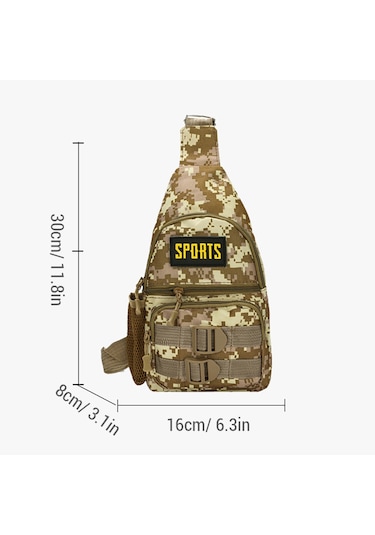 Kamuflaj Büyük Kapasiteli Göğüs Çantası Açık Hava Kamp Y28584agr Diğer
