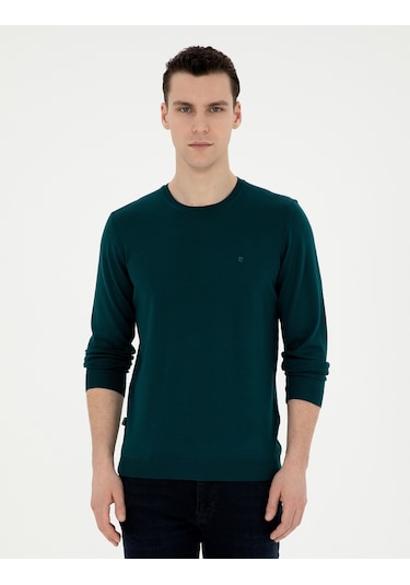 Pierre Cardin Erkek Yeşil Kazak /triko 50270054-vr054 Yeşil