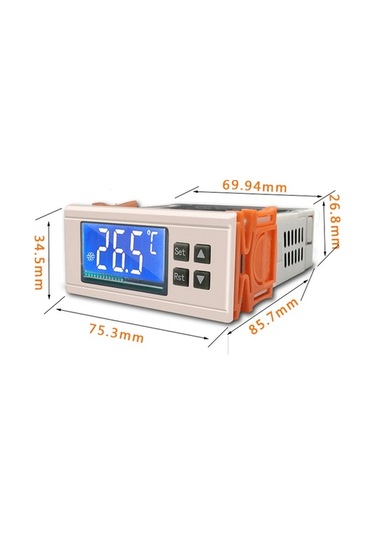 Pazly Stm-8080a+ Termostat -50 /+99 Hassas Sıcaklık Kontrolü - 12v/24v/220v, Abs Malzemeli