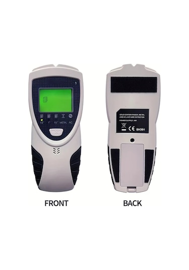 Dashanshop Beyaz 5'li 1 Multifonksiyonlu Dedektör Lcd Ekranlı Dijital Duvarda Metal Ve Kablo Tarayıcı