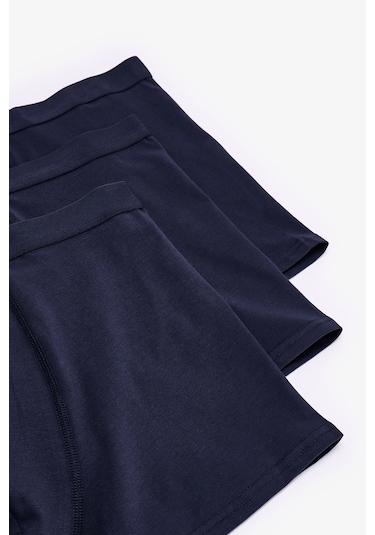 Penti Erkek Pamukl Basic Mavi 3'lü Boxer Külot