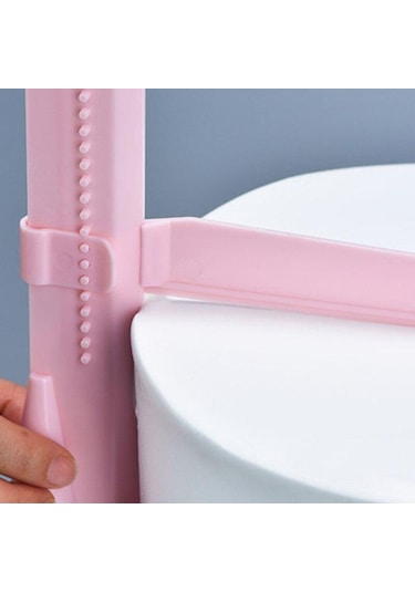 Mavi Kek Kazıyıcı Ayarlanabilir Yumuşatma Kazıyıcı Fondan Spatula Kek Kenar Pürüzsüz Krem Dekorasyon Araçları Mutfak Pişirme Araçları