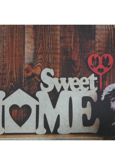 Sweet Home Temalı Kauçuk Kapı Önü Paspası