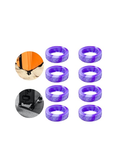 Homyl 8 Parça Silikon Bavul Jant Kapakları Aksesuarı Stil-c Stil C Çok Renkli