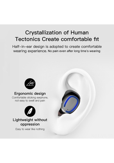 Willowhaven Xi11 Spor Tws Kulaklık, 500mah Şarj Kutusu, Ipx6 Su Geçirmez, 10m Menzil, 4-7 Saat Kullanım, Siyah Model Model: Xi11